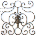 Wrought Iron Window Railing Decorative Component Panels Forged Groupware Element Or fence decoration Ornament